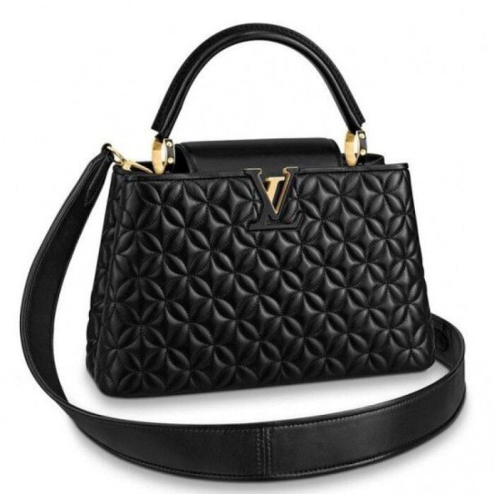 Replicas Louis Vuitton Capucines PM Bolsa en piel de cordero acolchada M55366 Baratos Imitacion