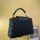 Replicas Louis Vuitton Capucines PM Bolsa en piel de cordero acolchada M55366 Baratos Imitacion