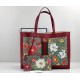 Replicas Gucci Ophidia GG Flora Medium Tote Bag 547947 Rojo Baratos Imitacion