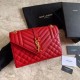 Replicas YSL Saint Laurent Medium Sobre Bolsa Mix Matelasse Rojo Baratos Imitacion