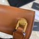 Replicas YSL Saint Laurent Carre Satchel Suede Bolso Brown Baratos Imitacion