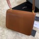 Replicas YSL Saint Laurent Carre Satchel Suede Bolso Brown Baratos Imitacion