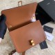 Replicas YSL Saint Laurent Carre Satchel Suede Bolso Brown Baratos Imitacion