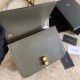 Replicas YSL Saint Laurent Carre Satchel Suede Bag Light Green Baratos Imitacion