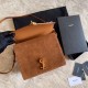 Replicas YSL Saint Laurent Cassandra Bolso mediano con asa superior Marrón Baratos Imitacion