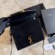 Replicas YSL Saint Laurent Cassandra Bolso mediano con asa superior negro Baratos Imitacion