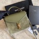 Replicas YSL Saint Laurent Cassandra Bolso mediano con asa superior verde claro Baratos Imitacion