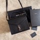 Replicas YSL Saint Laurent Cassandra Bolso mediano de cocodrilo con asa superior negro Baratos Imitacion