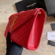 Replicas YSL Saint Laurent Medium Sobre Bolsa Mix Matelasse Rojo Baratos Imitacion