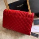 Replicas YSL Saint Laurent Medium Sobre Bolsa Mix Matelasse Rojo Baratos Imitacion