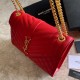 Replicas YSL Saint Laurent Medium Sobre Bolsa Mix Matelasse Rojo Baratos Imitacion