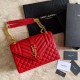 Replicas YSL Saint Laurent Medium Sobre Bolsa Mix Matelasse Rojo Baratos Imitacion