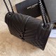 Replicas YSL Saint Laurent Medium Envelope Bolso Mix Matelasse Negra Hardware Baratos Imitacion