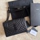 Replicas YSL Saint Laurent Medium Envelope Bolso Mix Matelasse Negra Hardware Baratos Imitacion