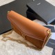 Replicas YSL Saint Laurent Cassandra Medium Suede Bolso Brown Baratos Imitacion