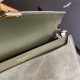 Replicas YSL Saint Laurent Cassandra Medium Suede Bolsa Light Green Baratos Imitacion