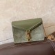 Replicas YSL Saint Laurent Cassandra Medium Suede Bolsa Light Green Baratos Imitacion