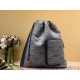 Replicas Louis Vuitton Mochila con cordón Monogram Gris-negro M44940 Baratos Imitacion