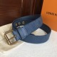 Replicas Louis Vuitton Signature 35mm Cinturón Monogram Denim M0175Q Baratos Imitacion