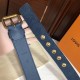 Replicas Louis Vuitton Signature 35mm Cinturón Monogram Denim M0175Q Baratos Imitacion