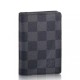 Replicas Louis Vuitton Organizador de bolsillo Damier Graphite N63143 Baratos Imitacion