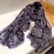 Replicas Louis Vuitton Anthracite Kamonogram Stole M71035 Baratos Imitacion