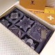 Replicas Louis Vuitton Anthracite Kamonogram Stole M71035 Baratos Imitacion