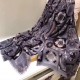 Replicas Louis Vuitton Anthracite Kamonogram Stole M71035 Baratos Imitacion