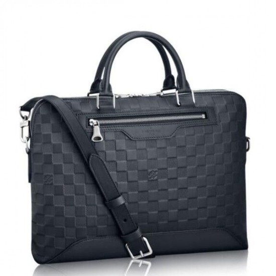 Replicas Louis Vuitton Avenue Soft Briefcase Damier Infini N41020 Baratos Imitacion