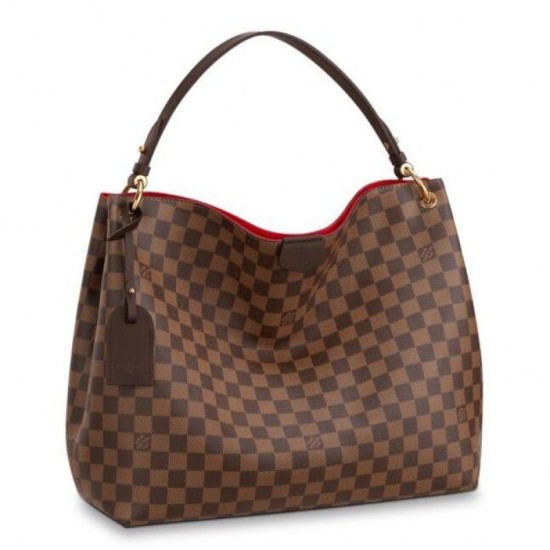 Replicas Louis Vuitton Graceful MM Bolsos Damier Ebene N44045 Baratos Imitacion