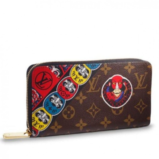 Replicas Louis Vuitton Kabuki Zippy Billetera Monogram Canvas M67249 Baratos Imitacion