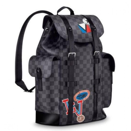 Replicas Louis Vuitton League Christopher PM Mochila Damier Graphite N41055 Baratos Imitacion