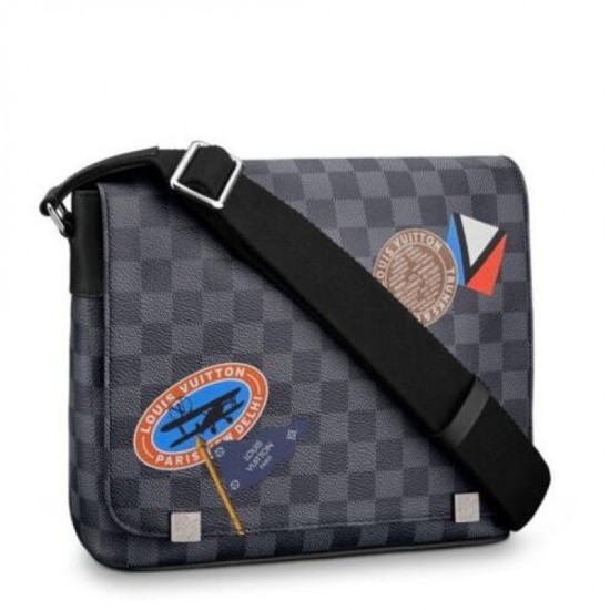 Replicas Louis Vuitton League District PM Bolsos Damier Graphite N41054 Baratos Imitacion