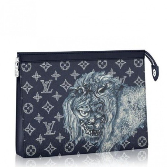 Replicas Louis Vuitton Pochette Voyage MM Monogram Animals M66639 Baratos Imitacion