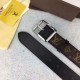 Replicas Louis Vuitton Reverso 40MM Cinturón Monogram Macassar M9007S Baratos Imitacion