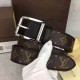 Replicas Louis Vuitton Reverso 40MM Cinturón Monogram Macassar M9007S Baratos Imitacion