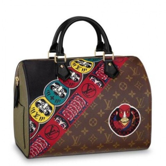 Replicas Louis Vuitton Speedy 30 Kabuki Stickers M43505 Baratos Imitacion