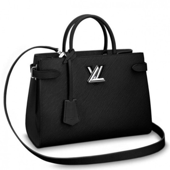 Replicas Louis Vuitton Twist Tote Epi M54810 Negro Baratos Imitacion