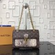 Replicas Louis Vuitton Victoire Bolsos Python and Monogram Canvas N92961 Baratos Imitacion