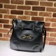 Replicas Gucci 1955 Horsebit Messenger Bag 602089 Negro Baratos Imitacion