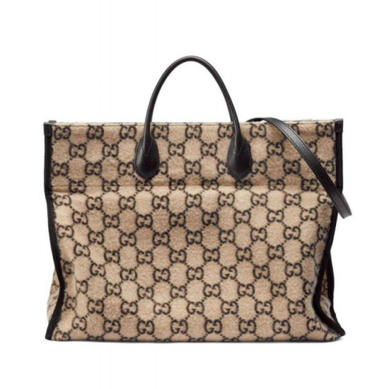 Replicas Gucci GG Lana Tote 598169 Albaricoque Baratos Imitacion