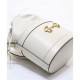 Replicas Gucci 1955 Horsebit Bucket Bag 602118 Blanco Baratos Imitacion