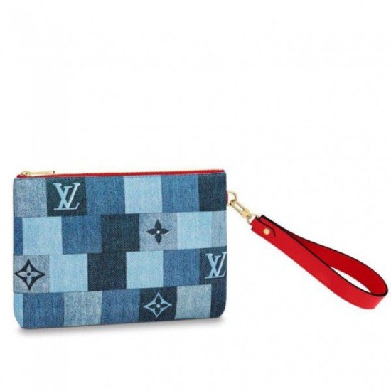 Replicas Louis Vuitton City Pouch Monogram Denim M68761 Baratos Imitacion