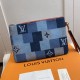 Replicas Louis Vuitton City Pouch Monogram Denim M68761 Baratos Imitacion