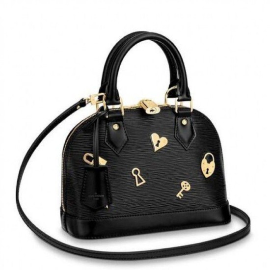 Replicas Louis Vuitton Bolsa Alma BB Love Lock M52884 Baratos Imitacion