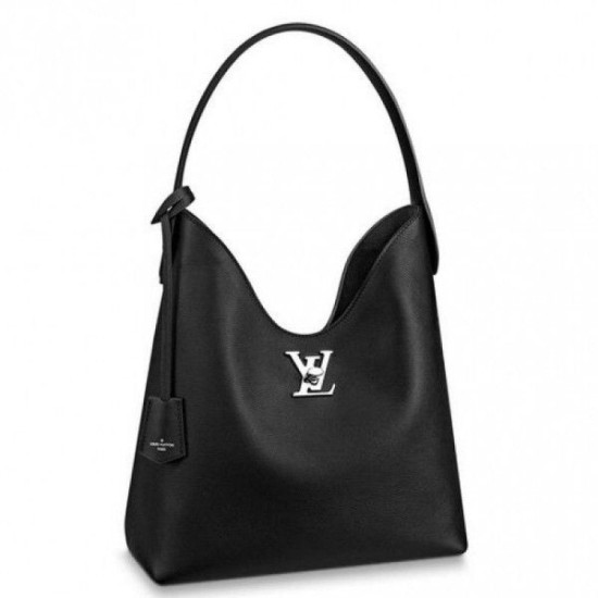 Replicas Louis Vuitton Bolso Lockme Hobo M52776 Negra Baratos Imitacion