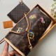 Replicas Louis Vuitton Bolso Neverfull MM Monogram Flowers M44364 Baratos Imitacion