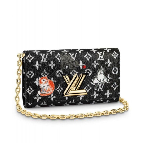 Replicas Louis Vuitton Cartera de cadena Twist M63888 Baratos Imitacion