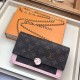 Replicas Louis Vuitton Flore Monedero Monedero Monograma Lienzo M67405 Rosa Baratos Imitacion