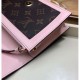 Replicas Louis Vuitton Flore Monedero Monedero Monograma Lienzo M67405 Rosa Baratos Imitacion